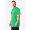 KingSize Men's Big & Tall No Sweat Longer-Length Short Sleeve Crewneck Tee - 4 of 4