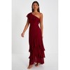 One-Shoulder Ruffle Maxi Dress - 3 of 4