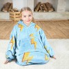 Solaris Fleece Blanket Hoodie Sweatshirt for 7-16yr Kid Teen Youth, Cozy Warm Plush Fleece Wearable Blanket Pullover with Larger Pocket - 3 of 4