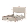 NicBex Queen/Full Size Upholstered Platform Bed with a Hydraulic Storage System for Adults - 3 of 4