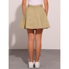 INSPIRE CHIC Women's Vintage Summer High Waist with Belt A-Line Mini Jean Skirts - 4 of 4
