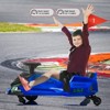 24V Kids Electric Ride-On Drift Car, Variable Speed up to 7.5 MPH, USB Connectivity, Colorful LED Tail Lights - 3 of 4