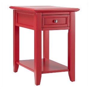 Resnick Accent Table with Hidden Outlet - Heirloom - Inspire Q