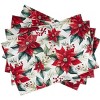 Avanti Poinsettia Set of 4 Placemats - 2 of 3