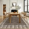 Washable Modern Geometric Bordered Living Room Rugs Soft Low Pile Foldable Carpet for Home Office - 3 of 4