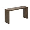 59" Wooden Entryway Console Table,Rectangle Accent Table with Paulownia Veneer,Striped Design for Living Room or Hallway-Cuddlewood - 3 of 4