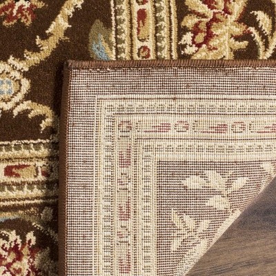 Elegant Brown Tufted Square Area Rug, 4' x 6', Easy Care