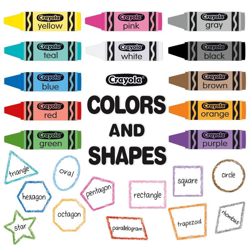 Eureka® Crayola® Colors & Shapes Bulletin Board Set, 1 of 4