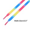 INSPIRE CHIC Three Colors Gradient Flat Shoe Laces for Sneakers 1 Pair - 3 of 4