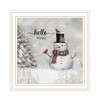 SEVOBAL Wall Art, "Peace On Earth" Framed Wall Art Set for Holiday Living Room and Bedroom Decor, White, 14"*1"*14" - 4 of 4