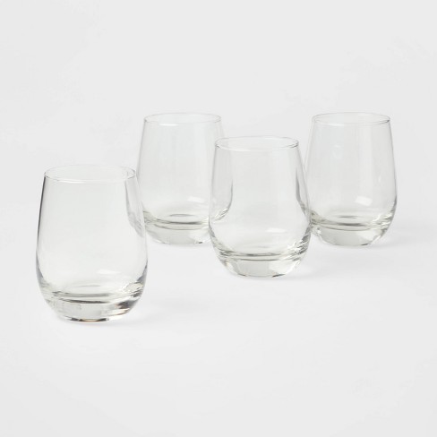 Joyjolt Spirits Stemless Wine Glasses Set Of 4 Wine Glasses For Red Or  White Wine - 19-ounces : Target