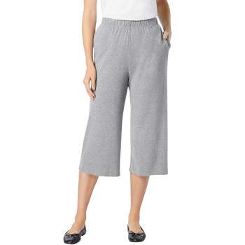 Woman Within Women's Plus Size 7-Day Knit Culotte