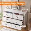 Farmhouse 6 Drawers Dresser for Bedroom, Wood Dresser Chest of Drawers Organizer Storage - 4 of 4