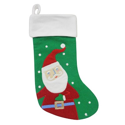 Santa Christmas Stocking Green - Wondershop™