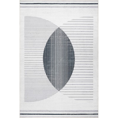 nuLOOM Camila SpinClean Machine Washable Stain-Resistant Area Rug