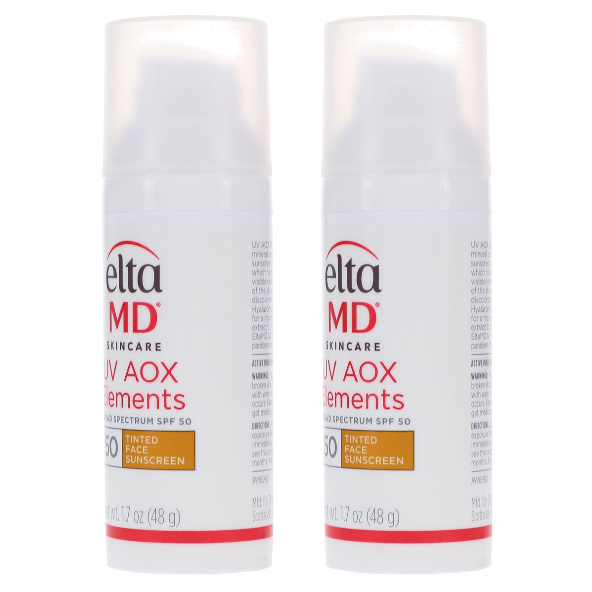 EltaMD UV AOX Elements Broad Spectrum SPF 50 Tinted Face Sunscreen 1.7 oz 2 Pack - thumbnail 2
