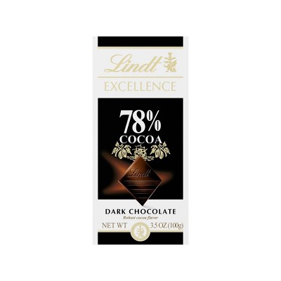 Lindt Excellence 78% Cocoa Dark Chocolate - 3.5oz