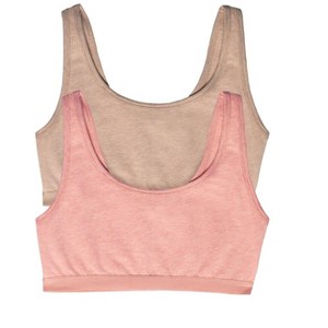 Felina Women's Organic Cotton Stretch Bralette 2-Pack - 1 of 1