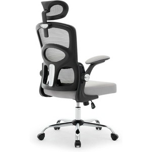 Home Mesh Office Desk Chair with Wheels,High-Back Computer Gaming Chair with Adjustable Headrest - 1 of 4