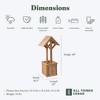All Things Cedar 4-Ft Outdoor Wishing Well Planter Box for Flowers and Plants, Handcrafted Western Red Cedar, Planter Box Interior, Outside Well Base - 3 of 4