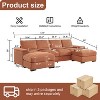 corduroy sofa bed, foldable double sofa bed with folding armrests, suitable for living rooms - 4 of 4
