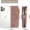 FATMOON Women's wallet - Stylish Vintage Leather RFID Wallet for Women with 3 Transparent ID Windows, 2 Zipper Pockets - 3 of 4