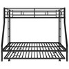 NicBex Twin over Full Bunk Bed with Guardrail,Loft Bed with Two-Side Ladder and Trundle,Modern Bunk Beds,Noise Reduced Bunk Beds for Bedroom - 4 of 4
