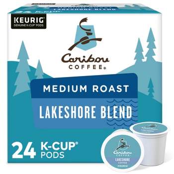 Caribou Coffee Lakeshore Blend Keurig K-Cup Coffee Pods - Medium Roast - 24ct