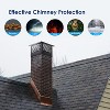 Chimney Cap, Outside Roof Rain Cap,Stainless Steel Fireplace Exhaust Cap, Exterior Stove Pipe Cap, Easy Installation, Adjustable Roof Cap for Vent - 3 of 4