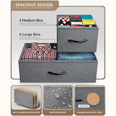 Black Steel Frame Nursery Dresser with Extra Deep Drawers