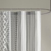 PAGED Cotton Shower Curtain, Unique Striped Chevron Texture, Machine-Washable Fabric - 3 of 4