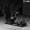 Dardoo Racing Simulation Cockpit With Reinforced Bars, Paired With Black Ergonomic Seats And Triple Monitor Stand Fits For Logitech Thrustmaster. - 2 of 4