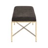 Meridian Furniture,Valley Chenille Fabric Bench - 4 of 4