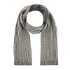 CTM Men's Ribbed Knit Mixed Wool Beanie and Scarf Set - 3 of 4