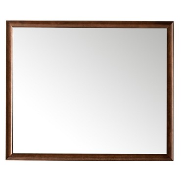 James Martin Signature Vanities Glenbrooke 48" Mirror, Mid-Century Walnut