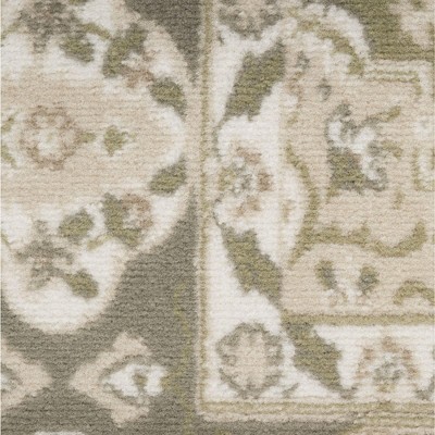 Grafix Green and Beige Synthetic Rectangular Area Rug