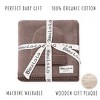 Bleu La La Luxe Collection 100% Organic Luxury Knit Baby Blanket + Hat Set - 3 of 4