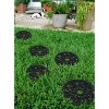 A1HC Multi-Functional 12"x12" Garden Stepping Stone Mat Set of 4, Heavy-Duty Rubber Paisley Bronze - 4 of 4