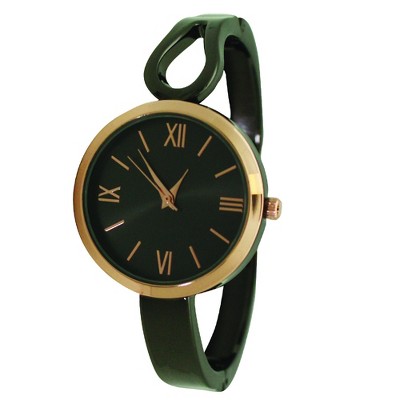Olivia Pratt Shape Every Day Two Tone Metal Bangle Watch
