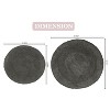 Radiant Bathroom Rugs Set, Washable Rug, Extra Soft and Absorbent bath Rug, Kitchen Mat, Bath Mat Set, Bath Floor Mat Non-Slip, 2 Pcs Set(22+30), Gray - 3 of 4