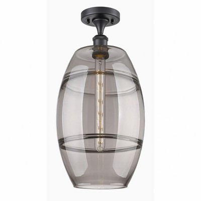 Vaz - 1 Light Semi-Flush Mount In Industrial Style-19.75 Inches Tall and 10 Inches Wide