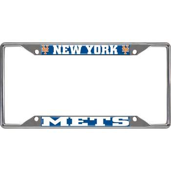 MLB New York Mets Stainless Steel License Plate Frame