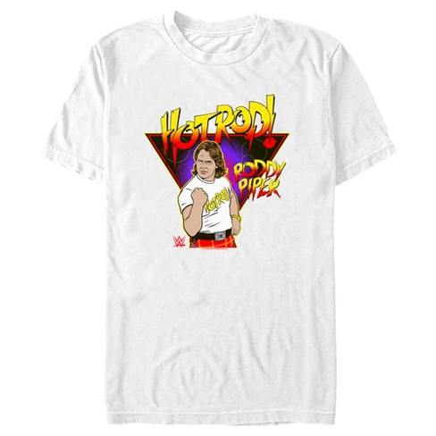 Men's Wwe Rod Roddy Piper T-shirt - White - Medium : Target