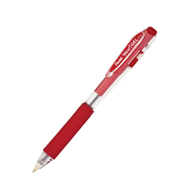 Pentel WOW! Gel Pen, Red, 1 of 2