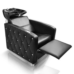 Karl Home Electric Shampoo Bowl and Chair Backwash Unit with Reclining Legrest - 1 of 4