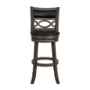 New Classic Furniture,Manchester 29" Wood Bar Stool With Black Pu Seat In Ant Gray - 2 of 4