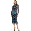 Harlow & Rose Womens Mock Neck Long Sleeve Midi Dress - 4 of 4