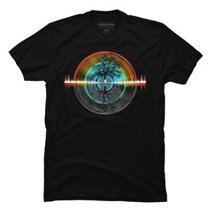Men's Design By Humans Color Nature Sounds Night Oak Tree By Maryedenoa T-Shirt - 1 of 2