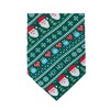Jacob Alexander Men's Santa Claus Gifts Hearts Snowflakes Diagonal Pattern Regular Length Neck Tie - 4 of 4