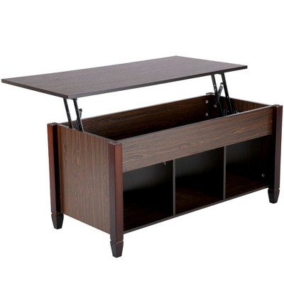 Yaheetech Modern Lift Top Coffee Table, With Hidden Compartment ...